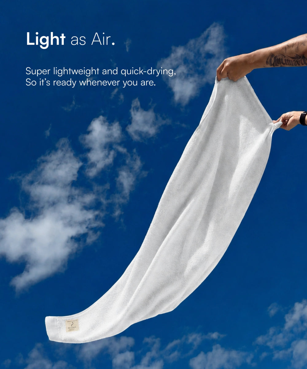 Banana Super Light Weight Terry Towels | 400 GSM | 75 x 150 cm
