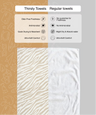 Designer Bamboo Beach Towels | 75 X 150 cm | 200 GSM | Pack of 2 | Tiger Taupe & Cheetah Charm