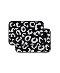 Tiger Print Bath Mat | Black Color | Pack of 2