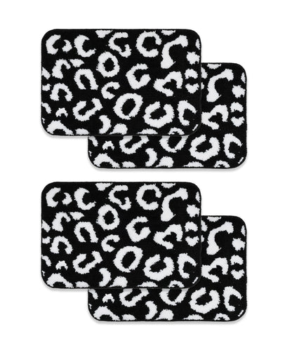 Tiger Print Bath Mat Pack of 4