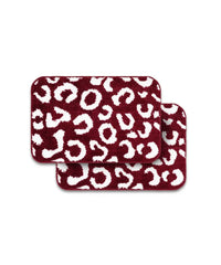 Tiger Print Bath Mat | Picante Color | Pack of 2