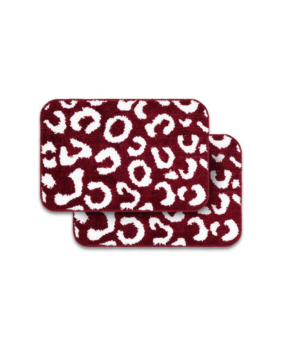 Tiger Print Bath Mat Pack of 2