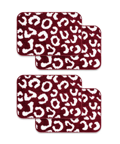 Tiger Print Bath Mat Pack of 4
