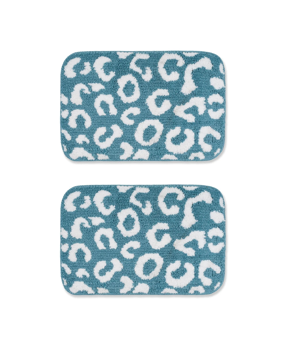 Tiger Print Bath Mat | Dragonfly Color | Pack of 2