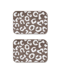 Tiger Print Bath Mat | Simply taupe Color | Pack of 2