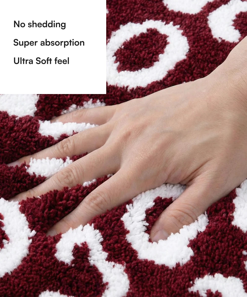 Tiger Print Bath Mat | Picante Color | Pack of 2