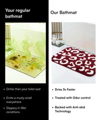 Tiger Print Bath Mat | Picante Color | Pack of 2