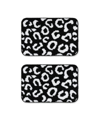 Tiger Print Bath Mat | Black Color | Pack of 2