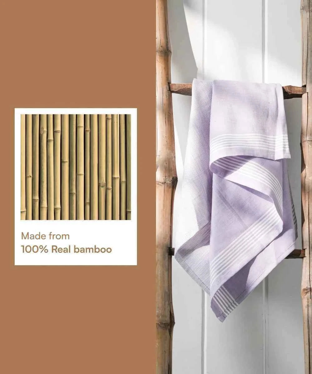 Bamboo Slub Bath Towels | 75 x 150 cm | Pack of 5