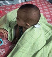 Customer photo of Banana Double Cloth Bath Towel |330 GSM |  2 in 1 Combo Plus Size - French Blue