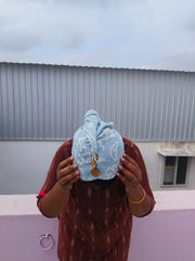 Customer photo of Banana Jacquard floral Hair Towel | 210 GSM | 25cm x 65cm x 5cm