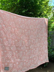 Customer photo of Banana Jacquard Floral Bath Towel | 210 GSM | 75 x 150 cm