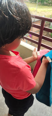Customer photo of Banana Double Cloth Hair Towel - EXTRA LONG | 330 GSM | 25cm x 85cm x 5cm