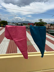 Customer photo of Banana Double Cloth Hair Towel | 330 GSM |  25cm x 65cm x 5 cm