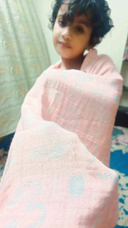 Customer photo of Banana Jacquard Floral Bath Towel | 210 GSM | 75 x 150 cm