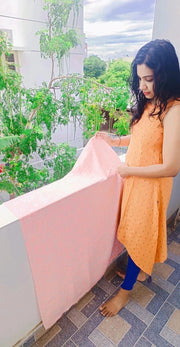 Customer photo of Banana Jacquard Floral Bath Towel | 210 GSM | 75 x 150 cm