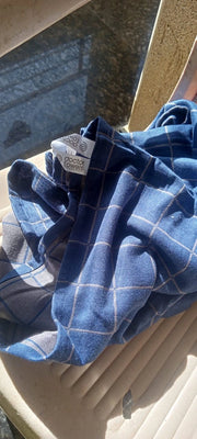 Customer photo of Banana Double Cloth Bath Towel |330 GSM |  2 in 1 Combo Plus Size - French Blue