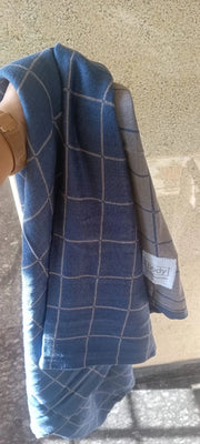 Customer photo of Banana Double Cloth Bath Towel |330 GSM |  2 in 1 Combo Plus Size - French Blue