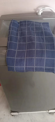 Customer photo of Banana Double Cloth Bath Towel |330 GSM |  2 in 1 Combo Plus Size - French Blue