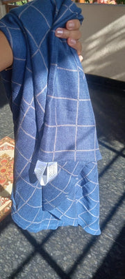 Customer photo of Banana Double Cloth Bath Towel |330 GSM |  2 in 1 Combo Plus Size - French Blue