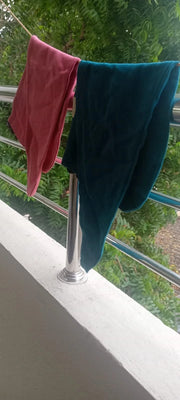 Customer photo of Banana Double Cloth Hair Towel | 330 GSM |  25cm x 65cm x 5 cm