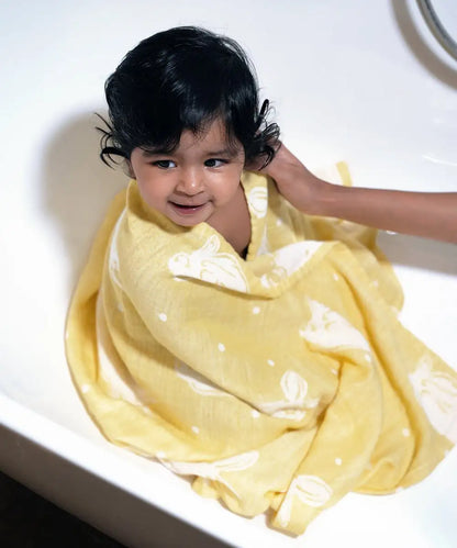 Aluvera Baby Bath Towel Pack of 2 | 60 x 120 cm | 300 GSM