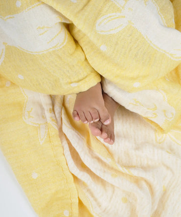 Aluvera baby bath Bunny towel | 60 x 120 cm | 300 GSM