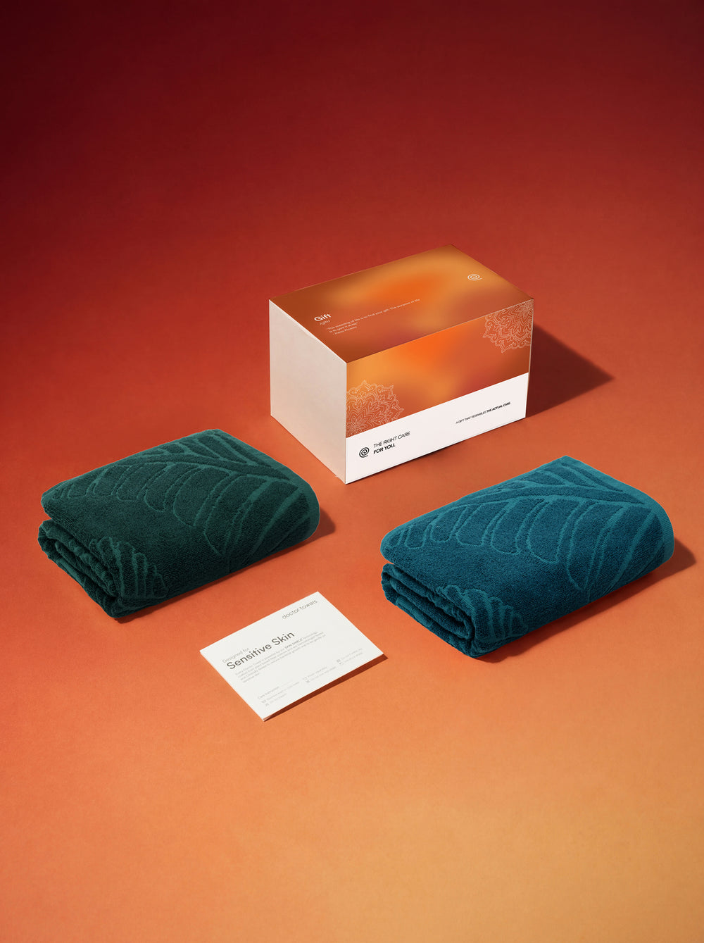 AluFern Terry Bath Towels | 400 GSM | 75 x 150 cm | Set of 2 - Peacock Teal + Hunter Green
