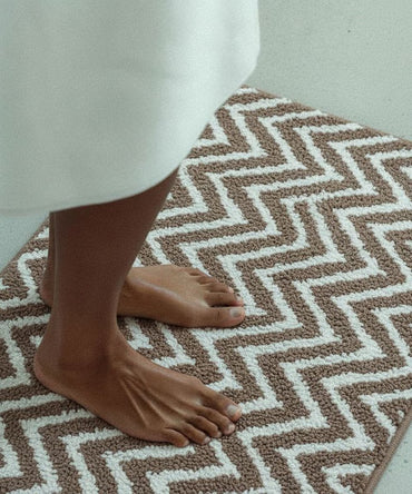 Arrow Printed Bath Mat | Simply Taupe Color | Pack of 2