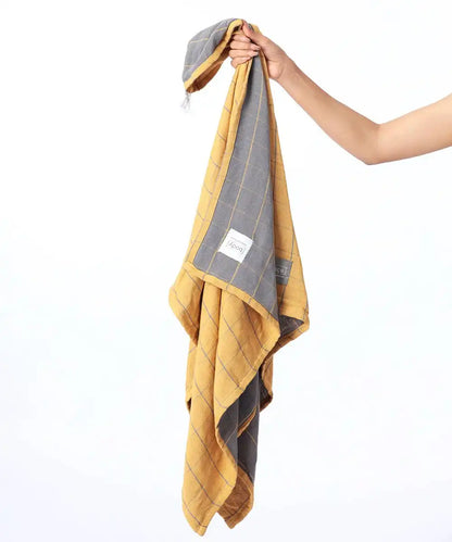 Banana Double Cloth Bath Towel | 330GSM | 75 X 150 cm