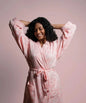 Banana Jacquard Floral Bathrobe