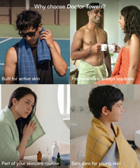 Banana Double Cloth Bath Towels | 330 GSM | 75 x 150 cm | Pack of 8
