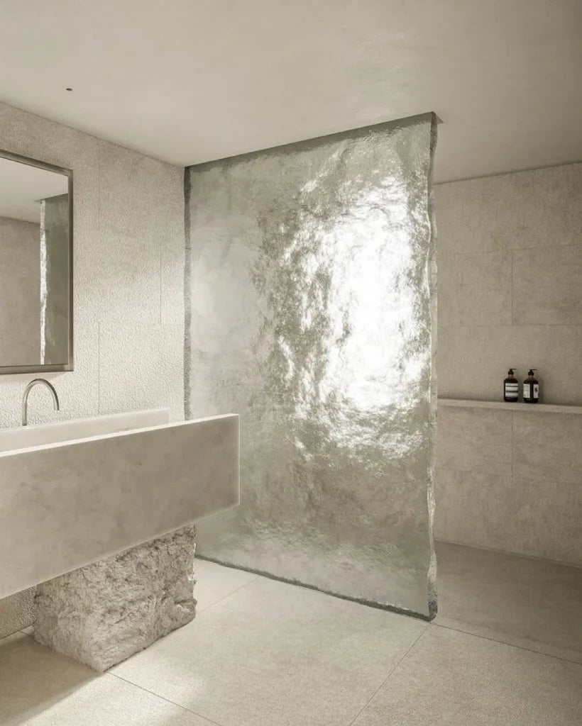 Serene modern bathroom interior