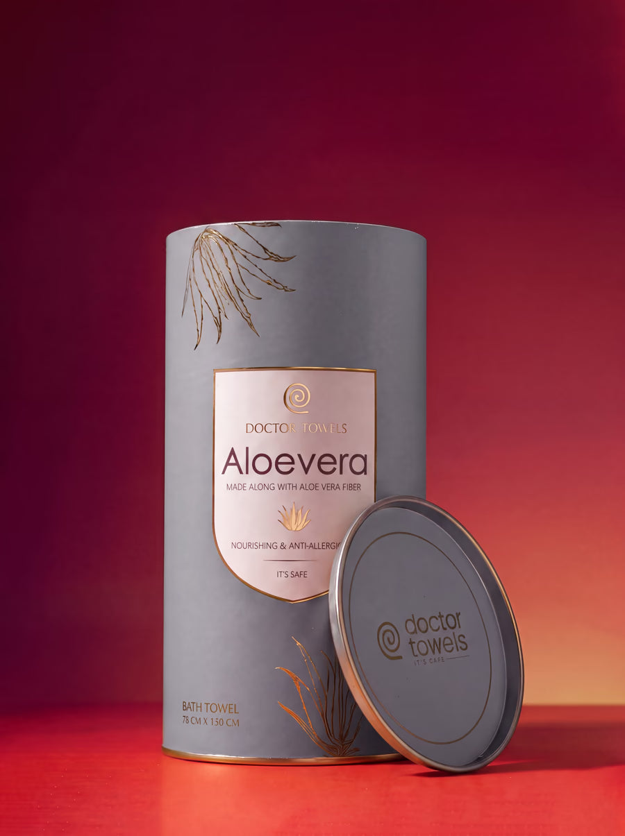 Aloe vera festive canister in Frosted Grey