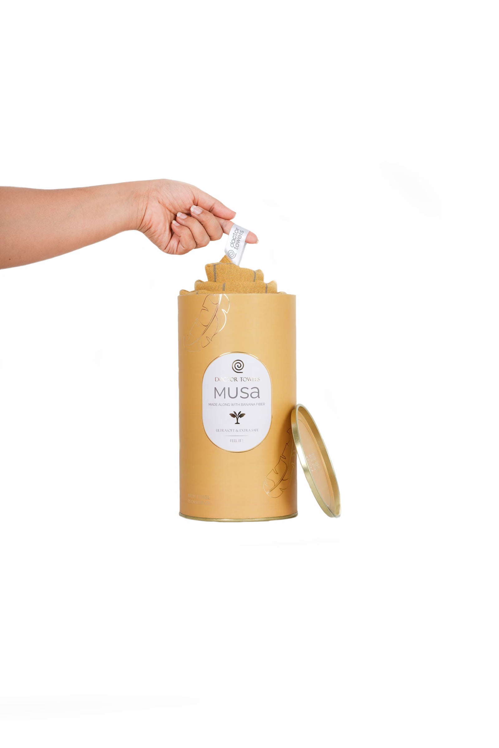 Banana canister in Golden Ochre